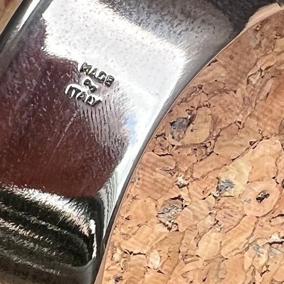 Salvatore Ferragamo Silver Vara Buckle Logo Leather Bracelet MINT - Picture 3 of 8